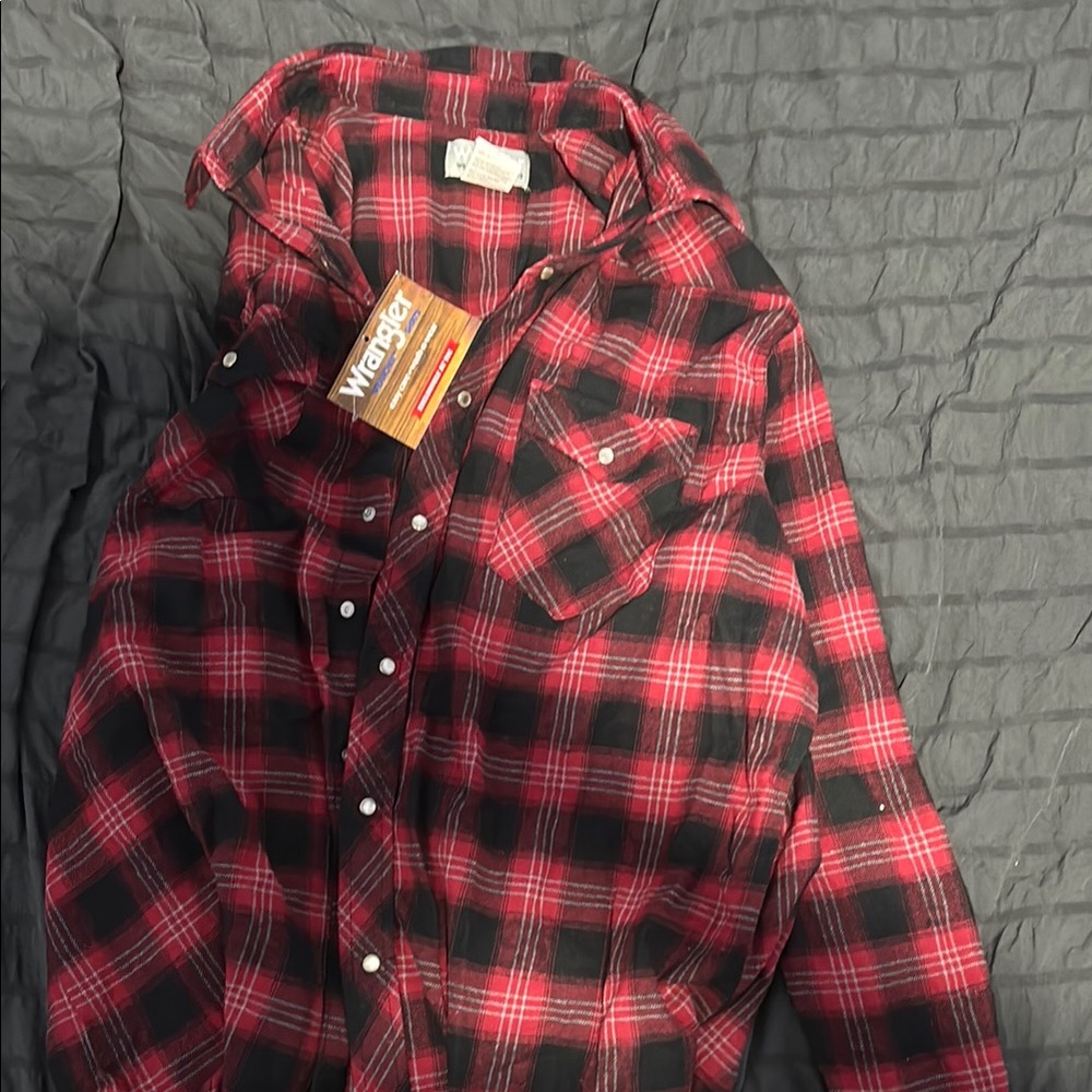 Wrangler Red and Black Checkered Shirt